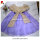 High quality handmade embroidered purple dress